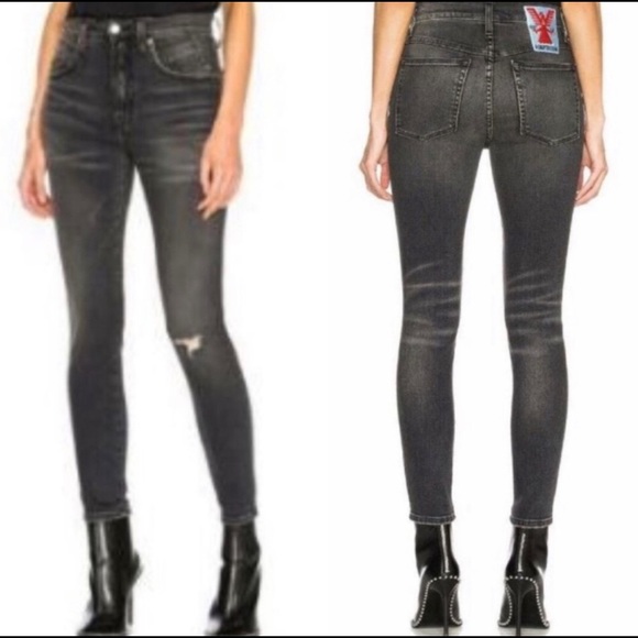 Adaptation Seamed Skinny Dazed Distressed Jeans, sz. 25 - Picture 4 of 6